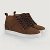 color swatch Marty High Top Pull-up Brown Leather Sneakers