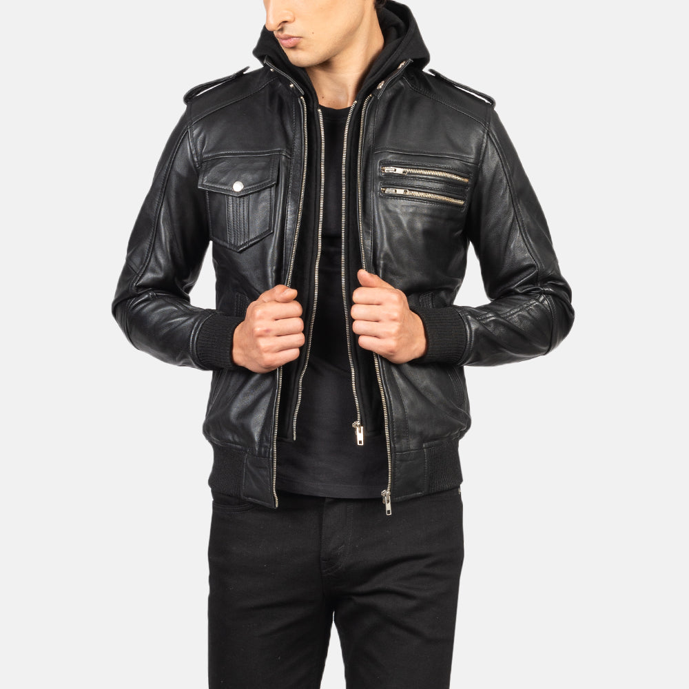 Men's Hooded Leather Jackets | Utility & Edge | The Jacket Maker