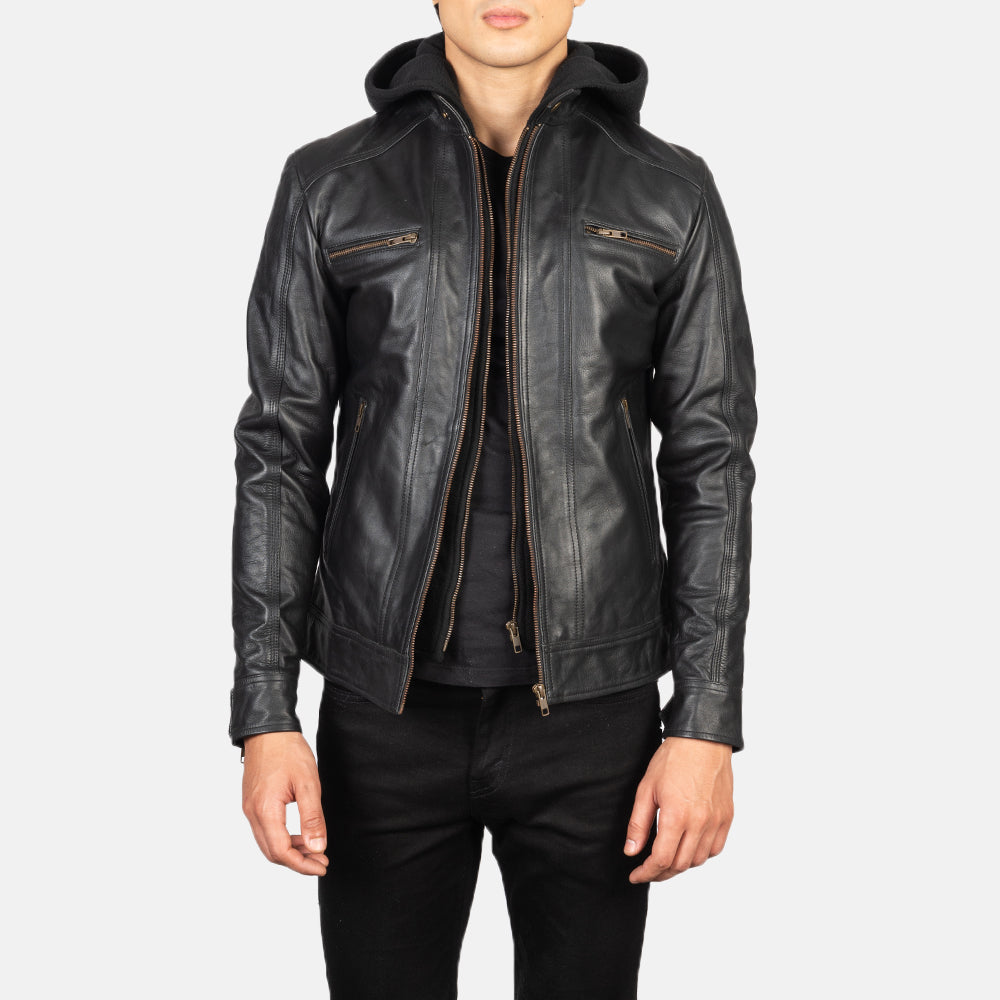 Men's Hooded Leather Jackets | Utility & Edge | The Jacket Maker