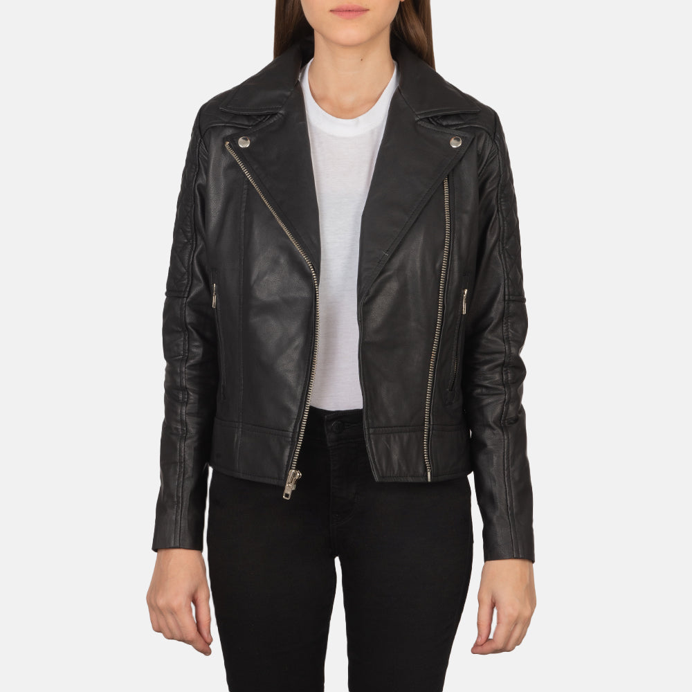 ÉPINE leather lady jacket black DD46277CAMB.NAPPABLACK_1_750x.