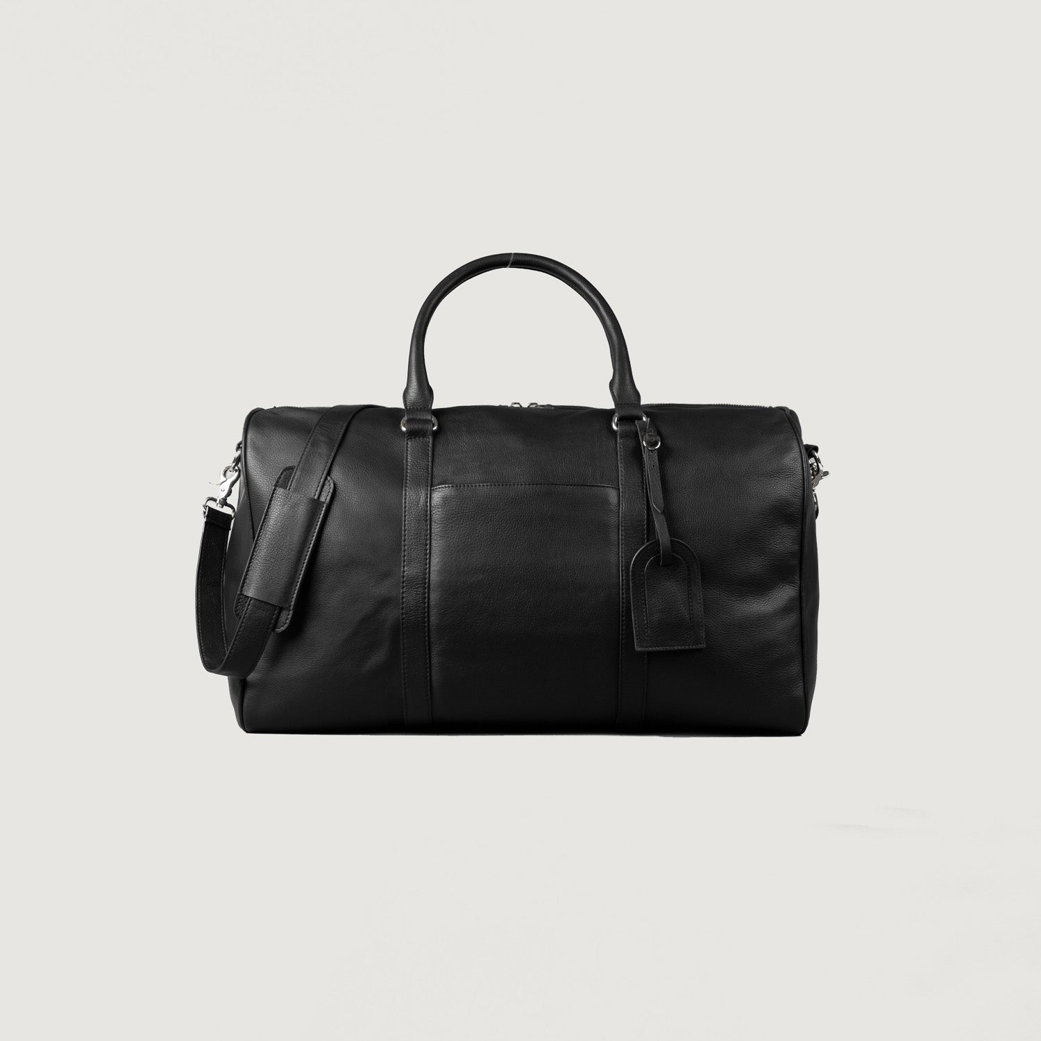 Men's The Darrio Black Leather Duffle Bag – The Jacket Maker