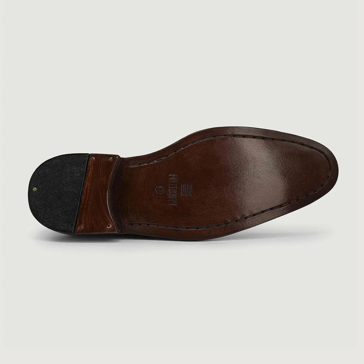 Leather sole chukka top